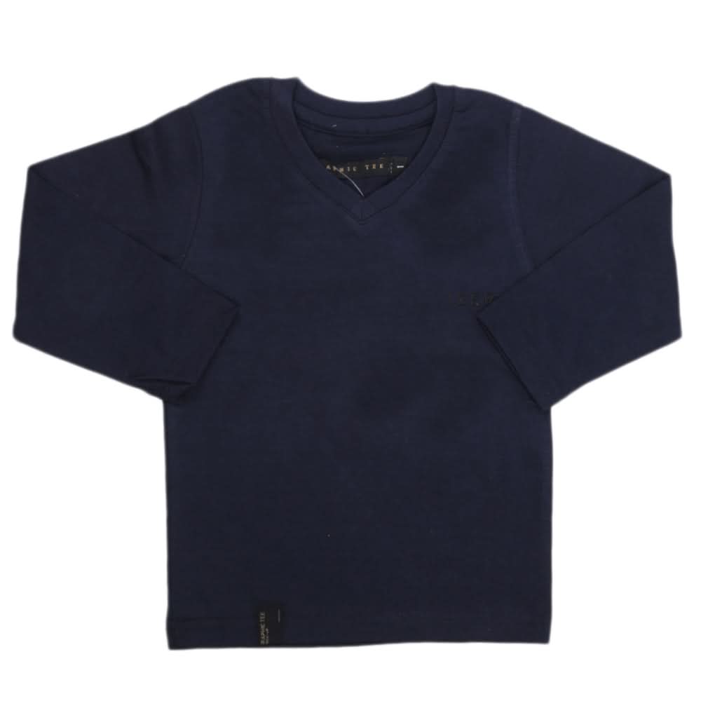 Boys Full Sleeves T-Shirt - Navy Blue, Kids, Boys T-Shirts, Chase Value, Chase Value