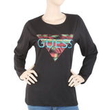 Women's Full Sleeves T-Shirt - Black, Women, T-Shirts And Tops, Chase Value, Chase Value