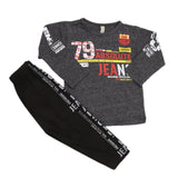 Boys 2 Pcs Suit Full Sleeves - Dark Grey, Kids, Boys Sets And Suits, Chase Value, Chase Value
