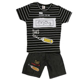 Boys Half Sleeves Suit (2203) - Black, Kids, Boys Sets And Suits, Chase Value, Chase Value