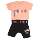 Boys Half Sleeves Suit - Peach, Kids, Boys Sets And Suits, Chase Value, Chase Value
