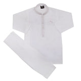 Boys Embroidered Shalwar Suit - White, Boys Shalwar Kameez, Chase Value, Chase Value