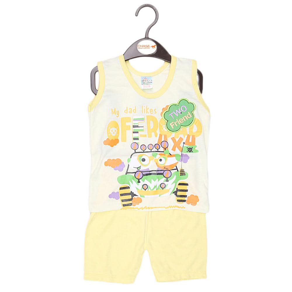 Boys Sando Suit 1946 - Yellow, Kids, Boys Sets And Suits, Chase Value, Chase Value
