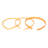Girls Pack Of 3 Hairbands - Orange, Kids, Hair Accessories, Chase Value, Chase Value