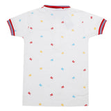 Boys Half Sleeves T-Shirt - White, Boys T-Shirts, Chase Value, Chase Value