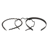 Girls Pack Of 3 Hairbands - Black, Kids, Hair Accessories, Chase Value, Chase Value