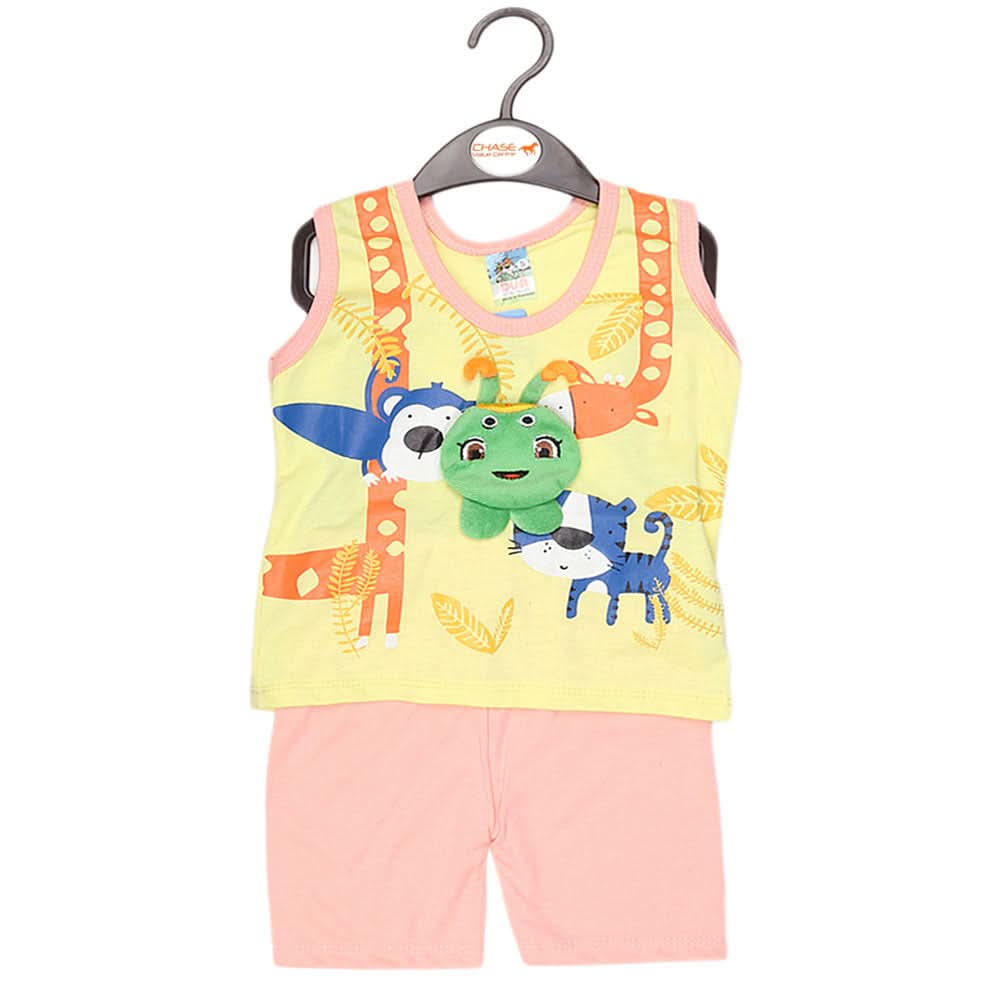 Boys Sando Suit 1936 - Yellow, Kids, Boys Sets And Suits, Chase Value, Chase Value
