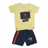 Boys Half Sleeves Suit (2339) - Yellow, Kids, Boys Sets And Suits, Chase Value, Chase Value