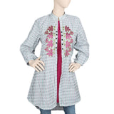 Women's Embroidered Long Kurti - Purple, Women's Fashion, Chase Value, Chase Value