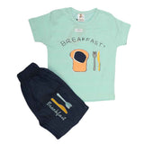 Boys Half Sleeves Suit (2324) - Cyan, Kids, Boys Sets And Suits, Chase Value, Chase Value