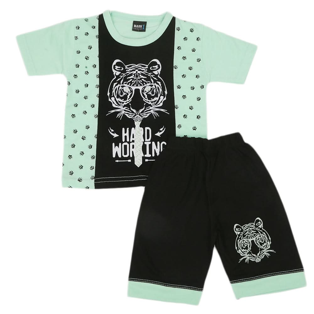 Boys Short Suit - Sea-Green, Kids, Boys Sets And Suits, Chase Value, Chase Value