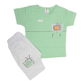 Boys Half Sleeves Suit (2153) - Green, Kids, Boys Sets And Suits, Chase Value, Chase Value
