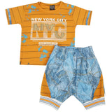 Boys Short Suit - Mustard, Kids, Boys Sets And Suits, Chase Value, Chase Value