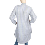 Women's Embroidered Long Kurti - Blue, Women's Fashion, Chase Value, Chase Value