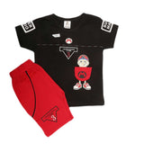 Boys Half Sleeves Suit (2208) - Black, Kids, Boys Sets And Suits, Chase Value, Chase Value