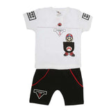 Boys Half Sleeves Suit (2208) - White, Kids, Boys Sets And Suits, Chase Value, Chase Value