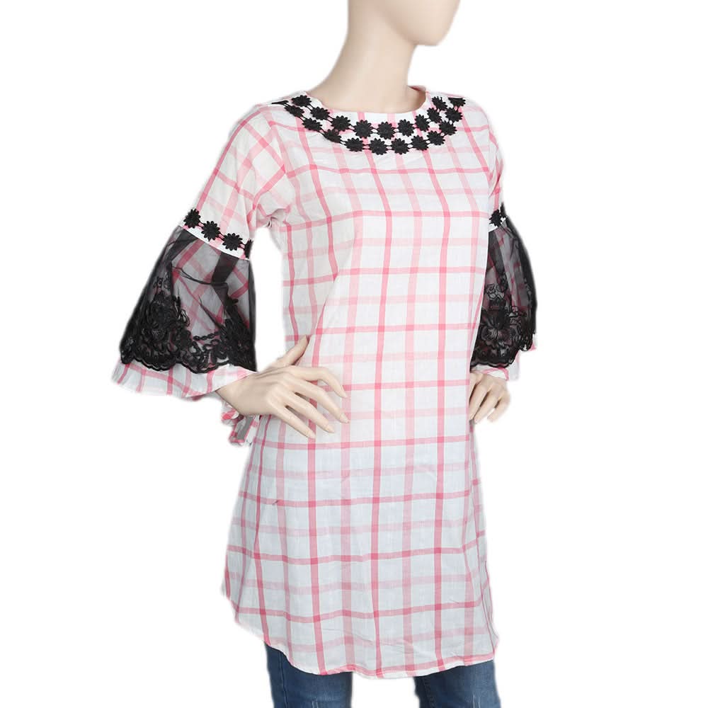 Women's Stripe Kurti - Pink, Women's Fashion, Chase Value, Chase Value