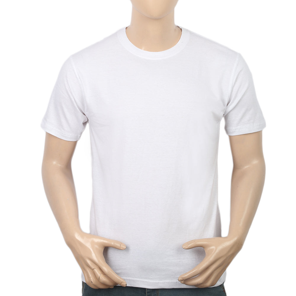 Men's Plain T-Shirt - White, Men, T-Shirts And Polos, Chase Value, Chase Value