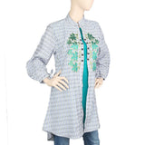 Women's Embroidered Long Kurti - Green, Women's Fashion, Chase Value, Chase Value