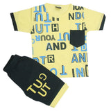 Boys Short Suit - Yellow, Kids, Boys Sets And Suits, Chase Value, Chase Value