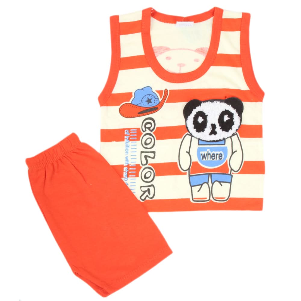 Newborn Boys Sando Suit 1120 - Rust, Kids, Boys Sets And Suits, Chase Value, Chase Value