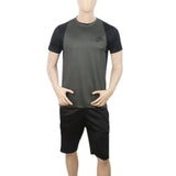Men's Half Sleeves Track Suit - Dark Grey, Men, Track Suits, Chase Value, Chase Value