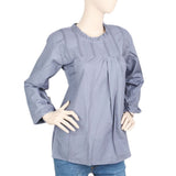 Women's Full Sleeves Western Top - Grey, Women, T-Shirts And Tops, Chase Value, Chase Value