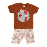Boys Half Sleeves Suit (2209) - Brown, Kids, Boys Sets And Suits, Chase Value, Chase Value