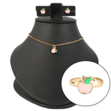 Girls Locket Set - Peach, Kids, Jewellery Sets, Chase Value, Chase Value