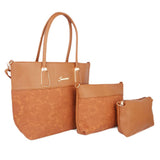 Women's Handbag 3Pcs 223-8 - Light Brown, Women, Bags, Chase Value, Chase Value