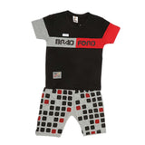 Boys Half Sleeves Suit (2168) - Black, Kids, Boys Sets And Suits, Chase Value, Chase Value