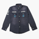 Boys Full Sleeves Denim Shirt - Blue, Boys Shirts, Chase Value, Chase Value