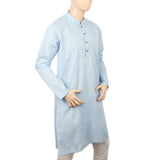 Men's Eminent Trim Fit Plain Kurta - Sky Blue, Men, Kurtas, Eminent, Chase Value