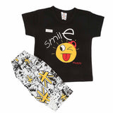 Boys Half Sleeves Suit (2304) - Black, Kids, Boys Sets And Suits, Chase Value, Chase Value