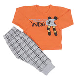 Newborn Boys Suit Full Sleeves (01013) - Orange, Kids, NB Boys Sets And Suits, Chase Value, Chase Value