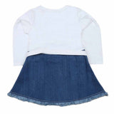 Girls Full Sleeves Frock - White, Kids, Girls Frocks, Chase Value, Chase Value