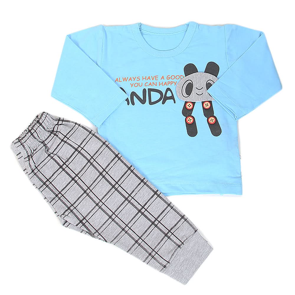 Newborn Boys Suit Full Sleeves (01013) - Blue, Kids, NB Boys Sets And Suits, Chase Value, Chase Value