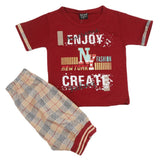 Boys Short Suit - Maroon, Kids, Boys Sets And Suits, Chase Value, Chase Value