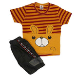 Boys Half Sleeves Suit (2211) - Mustard, Kids, Boys Sets And Suits, Chase Value, Chase Value