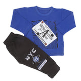 Newborn Boys Suit Full Sleeves (01027) - Royal Blue, Kids, NB Boys Sets And Suits, Chase Value, Chase Value