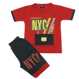 Boys Short Suit - Red, Kids, Boys Sets And Suits, Chase Value, Chase Value