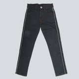 Boys Denim Pant Side Tape - Grey, Kids, Boys Pants, Chase Value, Chase Value
