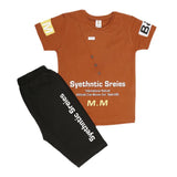 Boys Half Sleeves Suit (2226) - Brown, Kids, Boys Sets And Suits, Chase Value, Chase Value