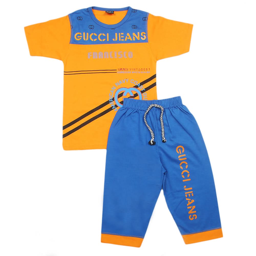 Boys Short Suit - Orange, Boys Sets & Suits, Chase Value, Chase Value