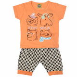 Newborn Boys Half Sleeves Suit - Orange, Kids, NB Boys Sets And Suits, Chase Value, Chase Value
