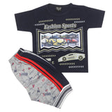 Boys Short Suit - Navy Blue, Kids, Boys Sets And Suits, Chase Value, Chase Value