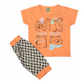 Newborn Boys Half Sleeves Suit - Orange, Kids, NB Boys Sets And Suits, Chase Value, Chase Value