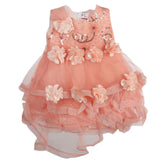 Girls Fancy Frock - Peach, Kids, Girls Frocks, Chase Value, Chase Value