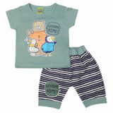 Newborn Boys Half Sleeves Suit - Steel Blue, Kids, NB Boys Sets And Suits, Chase Value, Chase Value