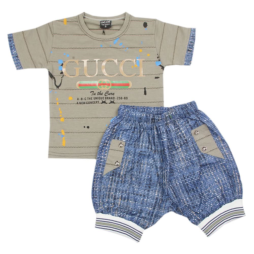 Boys Short Suit - Green, Kids, Boys Sets And Suits, Chase Value, Chase Value